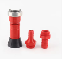 Pistolet d'incendie flexible en plastique rouge pour tuyau d'arrosage