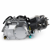 Kit moteur horizontal complet 125cc avec embrayage manuel, 4 CDI, démarrage électrique et au kick, 4 vitesses, refroidissement par air, carburateur, pignon pour moto tout-terrain