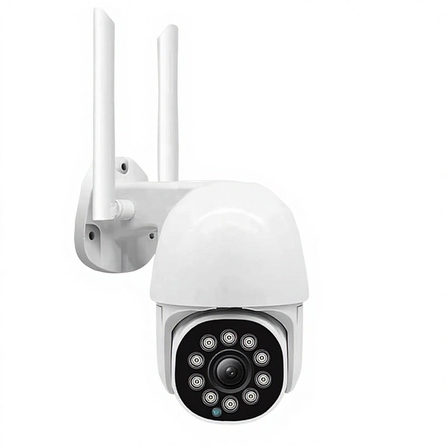 360-Degree Wireless Pan-Tilt Outdoor Waterproof 4MP Dome  Camera with Wi-Fi Smart Security