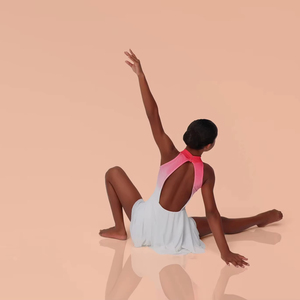 Vestido de baile de gasa Ombre Rosa Rae, ropa de actuación de salón de baile contemporáneo lírico para niños, disfraz estampado de <span class=keywords><strong>Boutique</strong></span> de escenario - Product Image 5