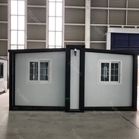 Petit conteneur à assemblage rapide, 6 unités, maison modulaire pliable à double aile, appartement préfabriqué pour bureau
