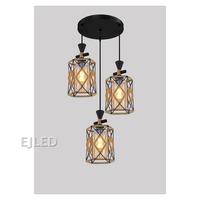 Luminaire suspendu en corde de chanvre, lustre moderne nordique pour salon, chambre, café, restaurant, modèle RP0374