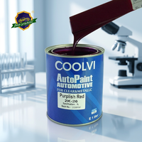 Fournisseur d'usine Accessoires de peinture automobile Prix avantageux Peinture automobile Peinture de retouche pour voitures 2k-26 Rouge violet