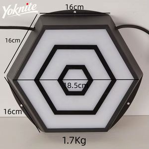 ไฟติดผนังแบบแอคทีฟ LED สำหรับพื้น แสงไฟแบบอินเทอร์แอคทีฟสำหรับห้องเกมในร่ม โครงสร้างพลาสติก - Product Image 5