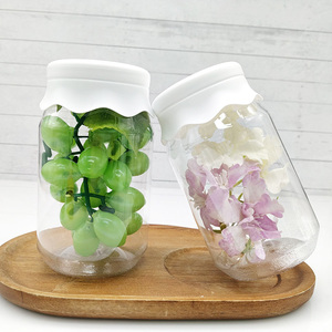 ขวดพลาสติกเกรดอาหารขนาด 450 มล. ดีไซน์เรียบง่าย สำหรับ<span class=keywords><strong>ใส่</strong></span>ขนม เครื่องปรุง น้ำตาล ถั่ว และเมล็ดกาแฟ - Product Image 4