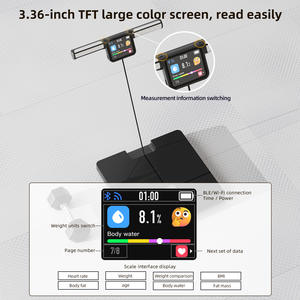 Báscula Inteligente Única con Pantalla LCD de 300x330mm, Bluetooth, Wifi, Sensor de Alta Precisión, Funciona con Batería - Product Image 2