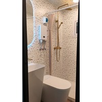 Cabine en verre de 10 pieds, isolée, en verre trempé, modulaire, préfabriquée, avec structure en acier léger, revêtement en bois, clé en main pour camping et complexe hôtelier