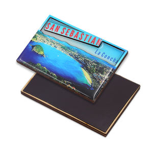 Venta al por mayor 3D hogar cocina decoración MDF nevera imán personalizado turista país ciudad nombres de lugares imán de madera para nevera - Product Image 3