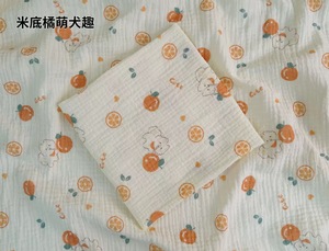 Bán Buôn 100% Bông Đôi Gạc Muslin Vải Cho Bé Trẻ Em Đồ Ngủ Quần Áo Ngủ Vải - Product Image 5