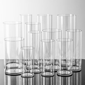 Wholesale Luxury Modern Clear Acrylic Candle Holders Pillar Floating Candles Decorative Transparent Wedding <strong>Flower</strong> <strong>Vase</strong> - Product Image 4