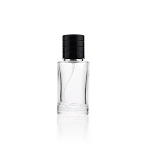 Botella de perfume redonda recargable transparente personalizada precio de fábrica de Venta caliente con tapa de pulverizador de tornillo 30ml 50ml 100ml - Product Image 1