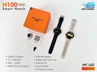 Reloj Inteligente H100 de Alta Gama con Tarjeta SIM 4G, Cámara HD, GPS, Deportivo, Batería de 1100 mAh, Relojes H 100 H100, Reloj Inteligente Android para Hombre