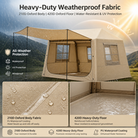 Tente gonflable à gonflage rapide, installation facile, tente pneumatique portable, imperméable, protection UV, grande tente de camping familiale