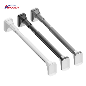 ARODDY 1-3.5m Rideaux Amovibles Chambre Placard Coin Sans Barre De Porte Coulissante Chambre Drapé Tension <span class=keywords><strong>Rideau</strong></span> Étagère - Product Image 1