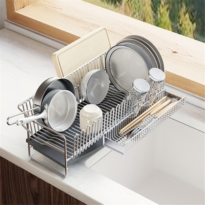 Estante de Almacenamiento de Vajilla de Acero Inoxidable 304, Moderno, Impermeable, para Fregadero de Cocina, Tipo Soporte Lateral, para Encimera - Product Image 4