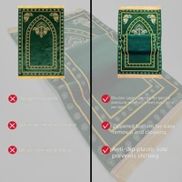 Tapis de prière musulman en polyester épais personnalisé, antidérapant, en mousse à mémoire de forme, pour la maison et les voyages, vente en gros