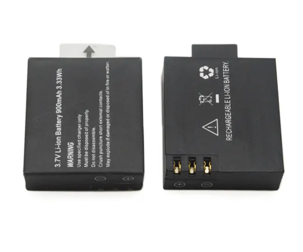 Factory price rechargeable 3.7V 900mAh Li-ion Battery For SJ4000 sport camera