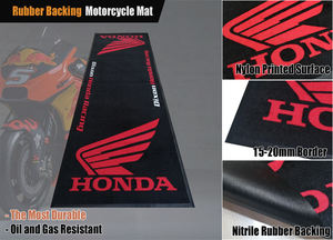 מותאם אישית נגד החלקה אופנוע בור מחצלת עיצוב קלאסי חתוך ערימת ניילון וגומי עבור מכונית חיצונית תרגיל צבעוני - Product Image 2