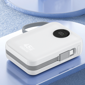 Banco de Energía de Carga Rápida PD45W de Alta Capacidad 10000mAh con Cable, Logotipo Personalizado, Venta al Por Mayor de Fábrica - Product Image 6
