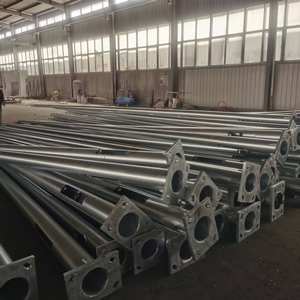 Poste de luz de calle de precio más bajo para antiguo galvanizado 3M 9m 10m 20Ft doble cara al aire libre Solar Metal linterna pública entrada - Product Image 2