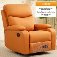 Canapé sectionnel moderne de première classe en forme de capsule spatiale, fauteuil simple pour salon, fauteuil inclinable électrique à bascule avec massage, en bois massif
