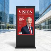 Kiosco Interactivo para Exteriores con IA AIYOS, 3000nits, Controlado por CMS en la Nube, Pantalla Publicitaria DOOH