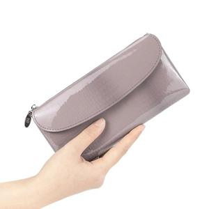 AndoBag Carteras Largas de Cuero Genuino para Mujer, Cartera de Mano de Cuero Patentado, Monedero Vintage de Moda, Tarjetero 1557 - Product Image 4