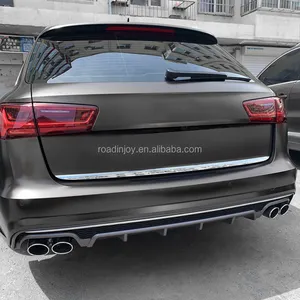 2016-2018 For Audi A6 C7 Accessories Modified Rear Diffuser For Audi A6 S6 C7.5 Facelift Front Bodykit