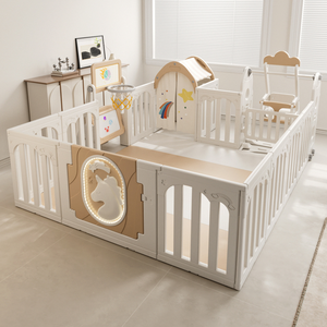 Parc <span class=keywords><strong>de</strong></span> jeux pour enfants en HDPE moderne, <span class=keywords><strong>de</strong></span> luxe, extensible et emboîtable, <span class=keywords><strong>facile</strong></span> à plier, pour bébé - Product Image 1