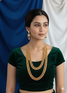 Ensemble de collier antique de créateur, polissage or haut de gamme, bijoux ethniques pour femmes, style traditionnel de luxe - Product Image 4