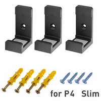 Support de support mural pour Play Station 4 pour PS4/PS4 Slim/PS4 Pro Accessoires de console Support de rangement mural
