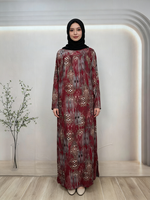 Abaya de luxe légère en coton, robe islamique modeste, style arabe élégant, manches longues, longueur cheville, printemps, écologique, ODM
