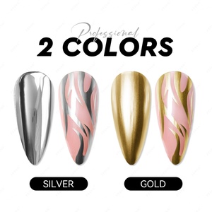 JTING Nouveau Design Gel Liner Métallique Doré Argenté 12ml pour Nail Art, Gel Peinture Liner Soak Off UV/LED, Fournisseur de Gels pour Ongles - Product Image 4