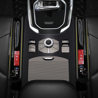 Boîte de rangement pour l'espace entre les sièges, sans interférence avec le levier de vitesses, avec port de charge, compatible avec BMW, Toyota, Honda, Ford