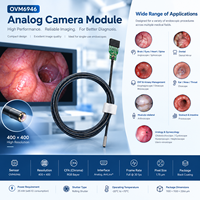 Module de caméra micro USB, module de caméra endoscopique OVM6946 400*400p, caméra analogique, champ de vision 120 degrés, scope d'inspection
