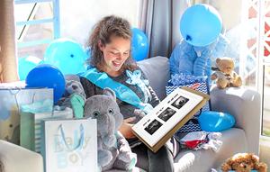 Cadre photo triple pour échographie de bébé, cadeau de fête prénatale pour les futurs parents, décoration de chambre d'enfant - Product Image 4