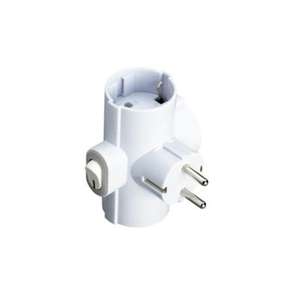 ปลั๊กไฟสามขาแบบ Schuko พร้อมสายดินและสวิตช์ เหมาะสำหรับอุปกรณ์หลายชนิดและเพิ่มความปลอดภัยทางไฟฟ้า - Product Image 1