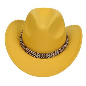 Vintage Britse stijl cowboyhoed met gebogen rand voor heren, brede rand westernhoed voor dagelijks gebruik - Product Image 5