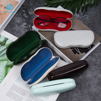 Étui à lunettes portable avec logo personnalisé, boîte de rangement pour lunettes de soleil en cuir de luxe, emballage de lunettes de haute qualité