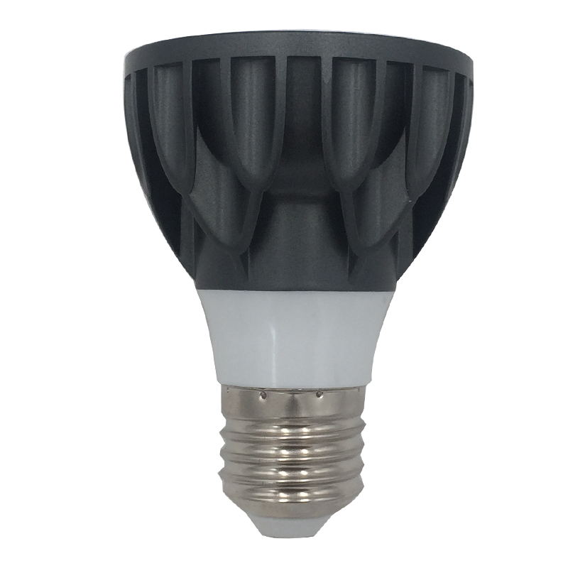 Black Shell 8W E27 Dimmable 220-240V