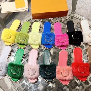 Luxury women's <b>sandals</b>, perfect for outdoor wear, adorned with metal rings, slip-resistant and fluffy, stylish and trendy. - Product Image 4