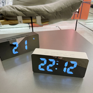 AC-003 mới thời trang đa chức năng nhiệt độ điện tử gương LED báo động kỹ thuật số Đồng hồ bàn bảng đồng hồ với LED hiển thị - Product Image 2