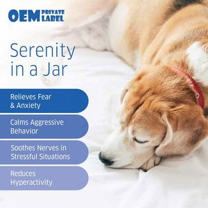 Hemq, masticables calmantes para perros, masticables calmantes orgánicos para perros, golosinas calmantes para perros, golosinas para aliviar la ansiedad, Etiqueta Privada - Product Image 3