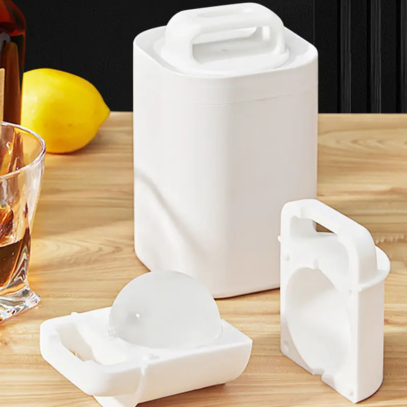 Bac à glaçons en Silicone de qualité alimentaire sans BPA, pour whisky en cristal, moule Portable pour boules de glace transparentes
