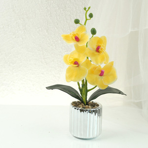 Petites fleurs artificielles décoratives avec VP-FM053 d'ornement <span class=keywords><strong>en</strong></span> <span class=keywords><strong>pot</strong></span> simulé par <span class=keywords><strong>pot</strong></span> <span class=keywords><strong>en</strong></span> céramique - Product Image 6