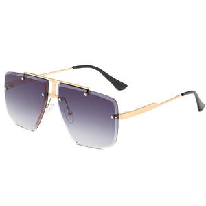 Gafas de Sol Unisex de Lujo sin Montura, <span class=keywords><strong>Lentes</strong></span> Polarizadas, Logotipo Personalizable, Gafas Modernas 2026 para Hombre y Mujer, Accesorios de Playa - Product Image 4