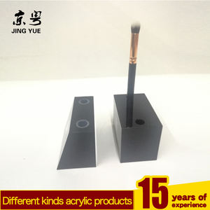 ชั้นวางแปรงแต่งหน้าทำจากอะคริลิคสีดำเป็นมิตรต่อสิ่งแวดล้อมทันสมัยขาตั้งสำหรับวางปากกาและแปรงทาสีแบบรีไซเคิลได้ - Product Image 4