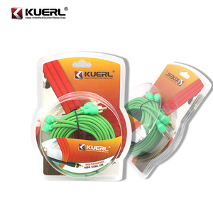 สายเคเบิล RCA KUERL ยาว 5 เมตร แบบหัวต่อชายคู่ สำหรับเชื่อมต่อสัญญาณเสียงและวิดีโอในรถยนต์  พร้อมปลอกหุ้ม PVC และฉนวนป้องกันแบบถัก - Product Image 2