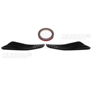 2 piezas de alerones laterales delanteros para parachoques de coche Volkswagen VW Golf MK8 GTI GTD R R-Line 2020-2022, tipo Canard - Product Image 2
