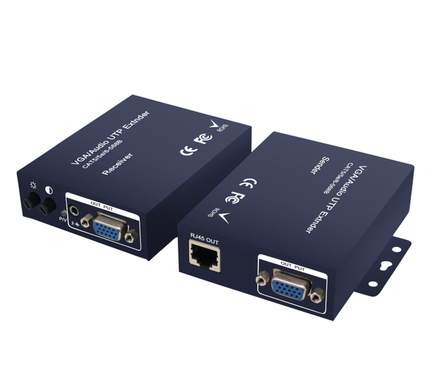 1080P VGA Extender with Audio Over Cat5/6 Cable up to 300M VGA to RJ45 Ethernet Converter Extender